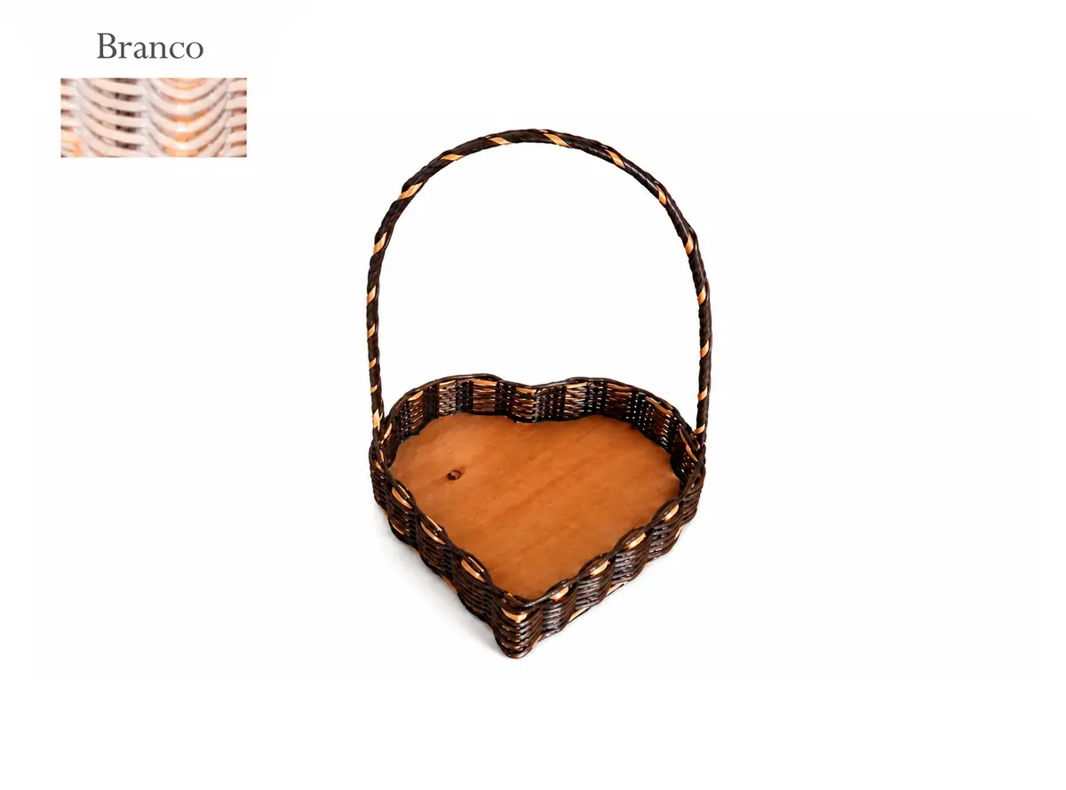 Cesta Coração de Sintético
