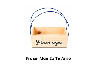 Porta Duas Violetas Madeira