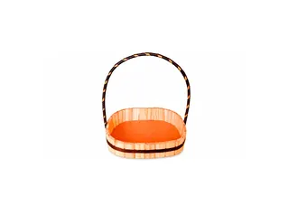 Cesta Oval de Madeira