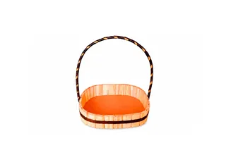 Cesta Oval de Madeira